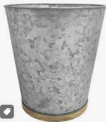 Metal wastebaskets